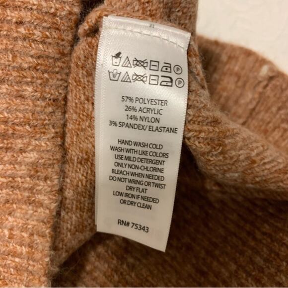 RACHEL Rachel Roy Tan Colorblock Cowl Neck Sweater Dress - Picture 10 of 10